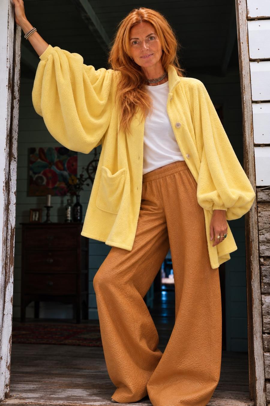 The Dreamer Chloe Riviera Terry Towel Mellow Yellow – Yellow – photo 1 of 2