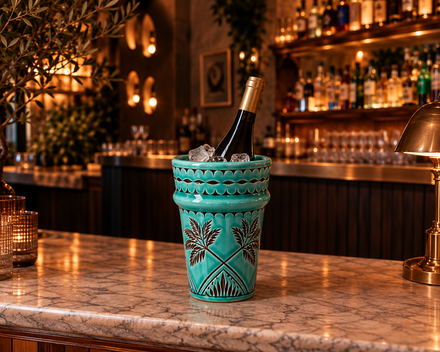 Dreamer Imprint Bottle Cup- 20 cm – Emerald Green – foto 1 van 5