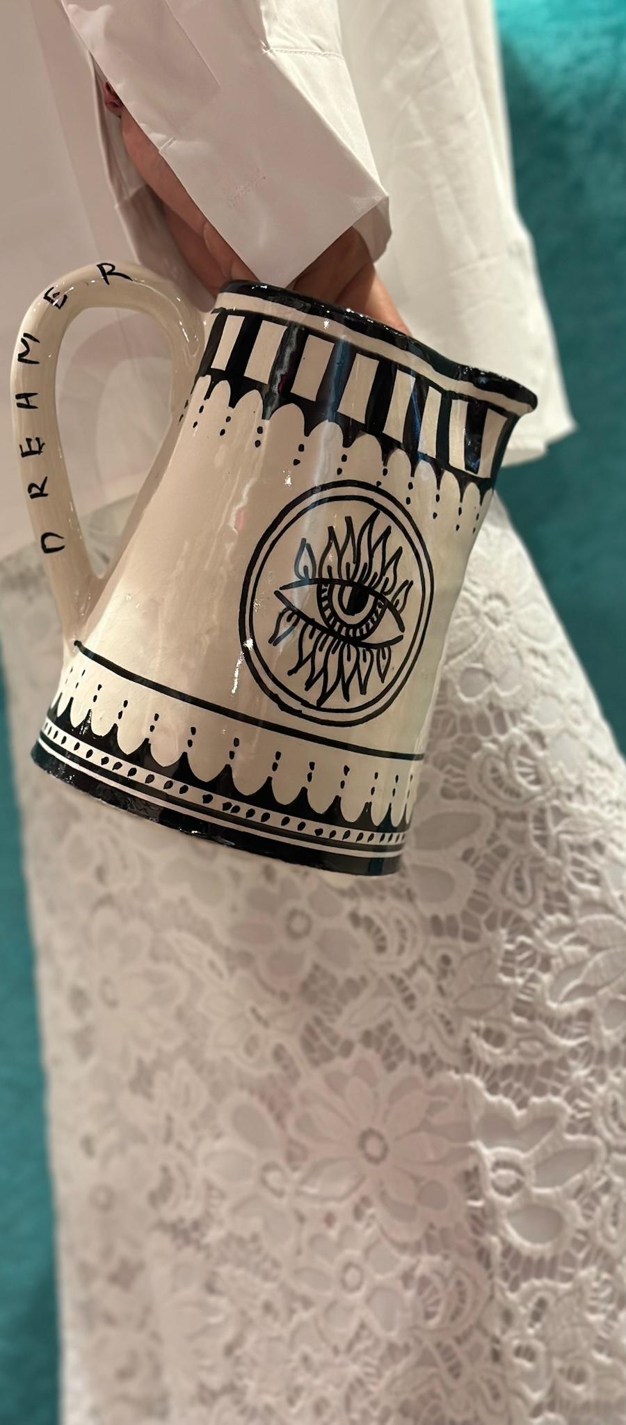 Circus Eye Water Carafe – Black/White Eye – foto 1 van 3
