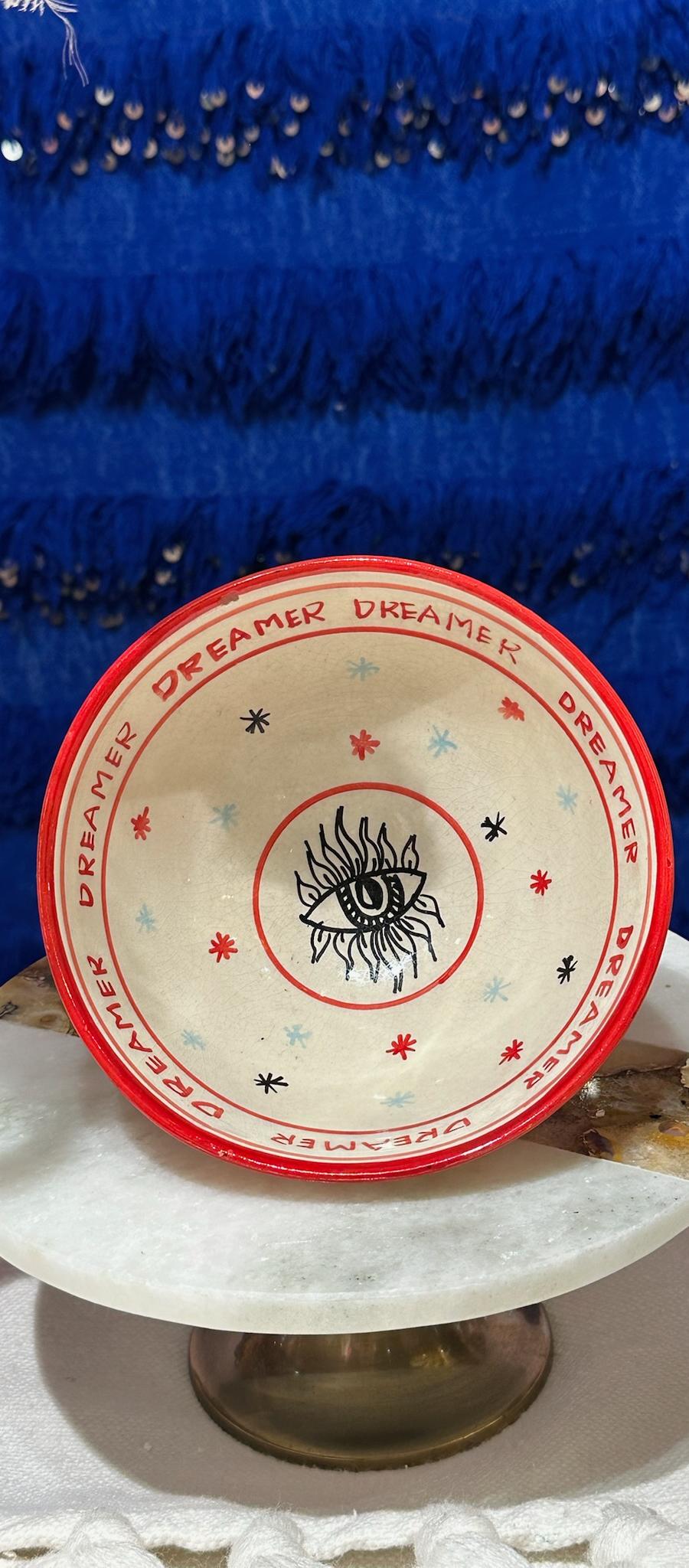 Salad Bowl 20 cm – Circus Eye – Red – foto 1 van 2