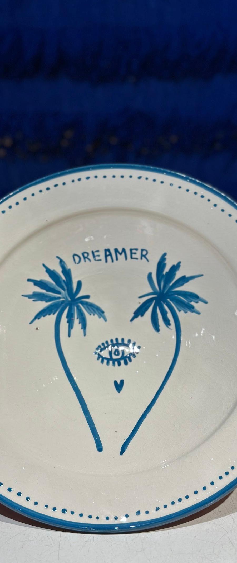 Salad Serving Plate 38 cm – 2 Palm – Black/White – foto 1 van 2