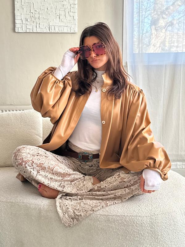 Dreamer Chloe Etoile jacket vegan leather Camel