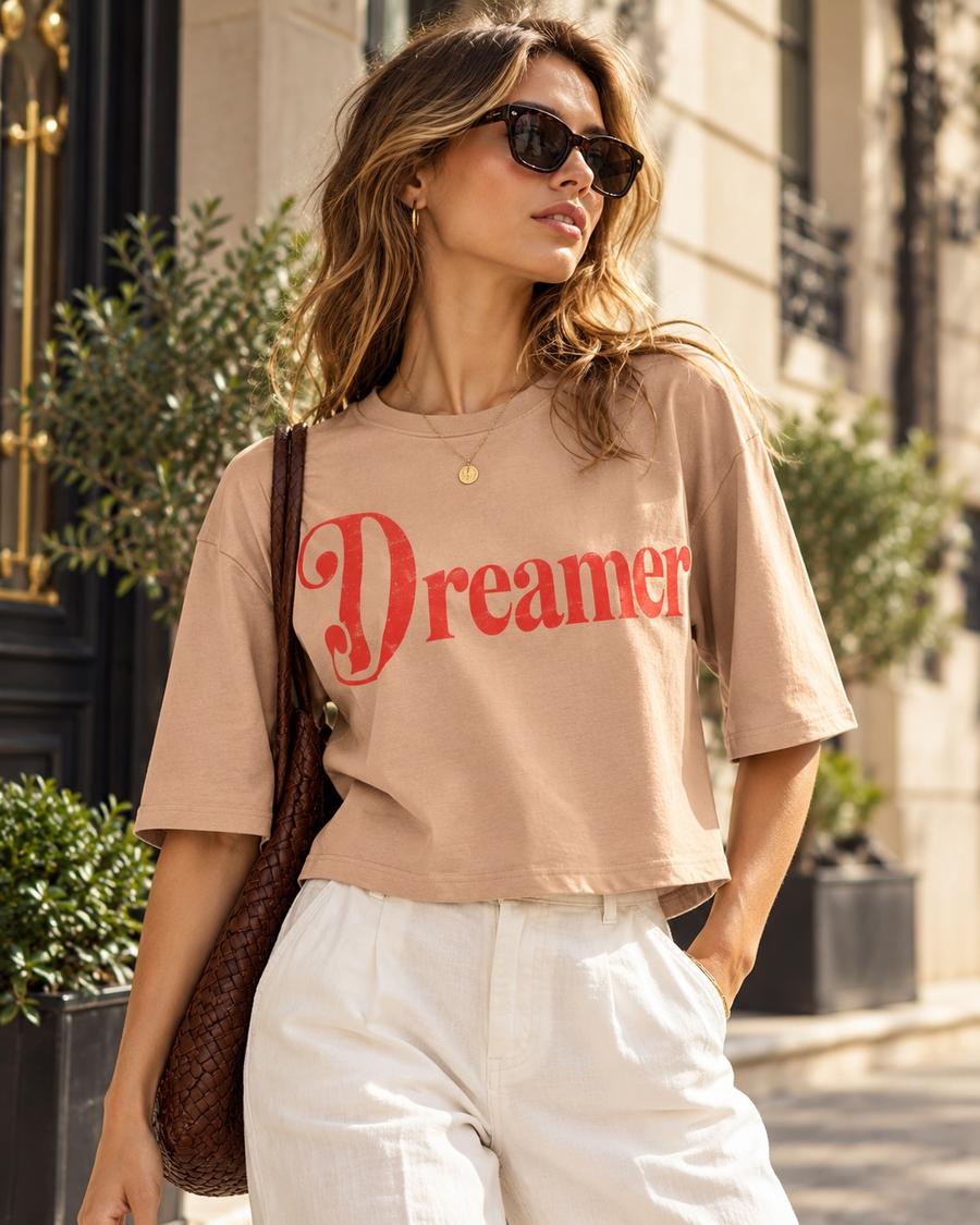 Iconic Dreamer Tee – white-black – photo 6 of 6